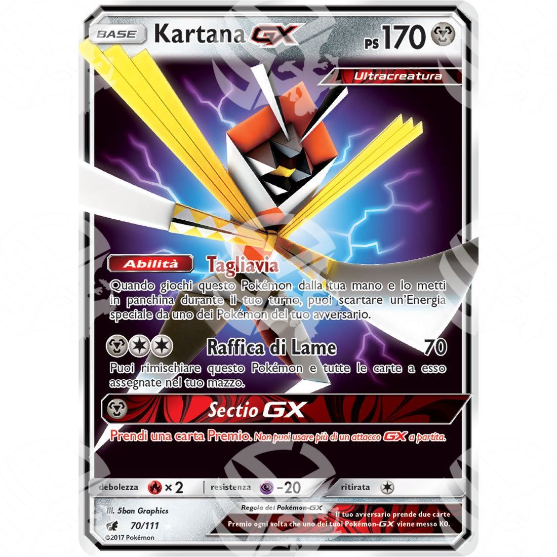 Invasione Scarlatta - Kartana GX - Holo Rare 70/111 - Warcard - Invasione Scarlatta - Kartana GX - Holo Rare 70/111 i prezzi più bassi sul mercato, solo da www.warcardshop.com! Carte singole, box, buste e mazzi.