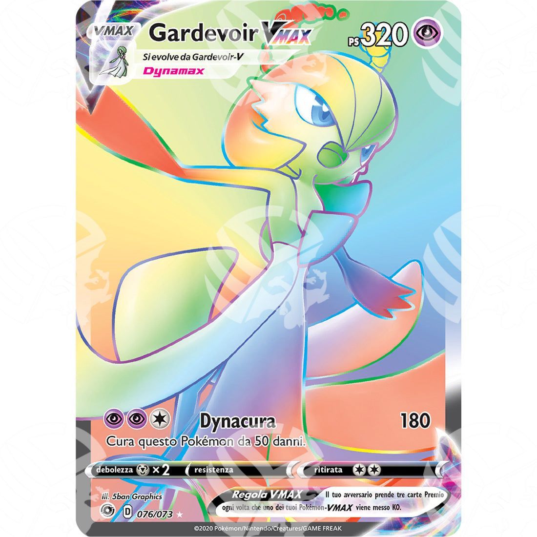 Futuri Campioni - Gardevoir VMAX - Rainbow-Rare 076/073 - Warcard - Futuri Campioni - Gardevoir VMAX - Rainbow-Rare 076/073 i prezzi più bassi sul mercato, solo da www.warcardshop.com! Carte singole, box, buste e mazzi.