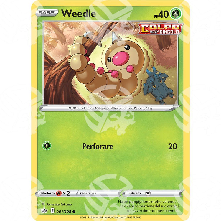 Regno Glaciale - Weedle - 001/198 - Warcard - Regno Glaciale - Weedle - 001/198 i prezzi più bassi sul mercato, solo da www.warcardshop.com! Carte singole, box, buste e mazzi.