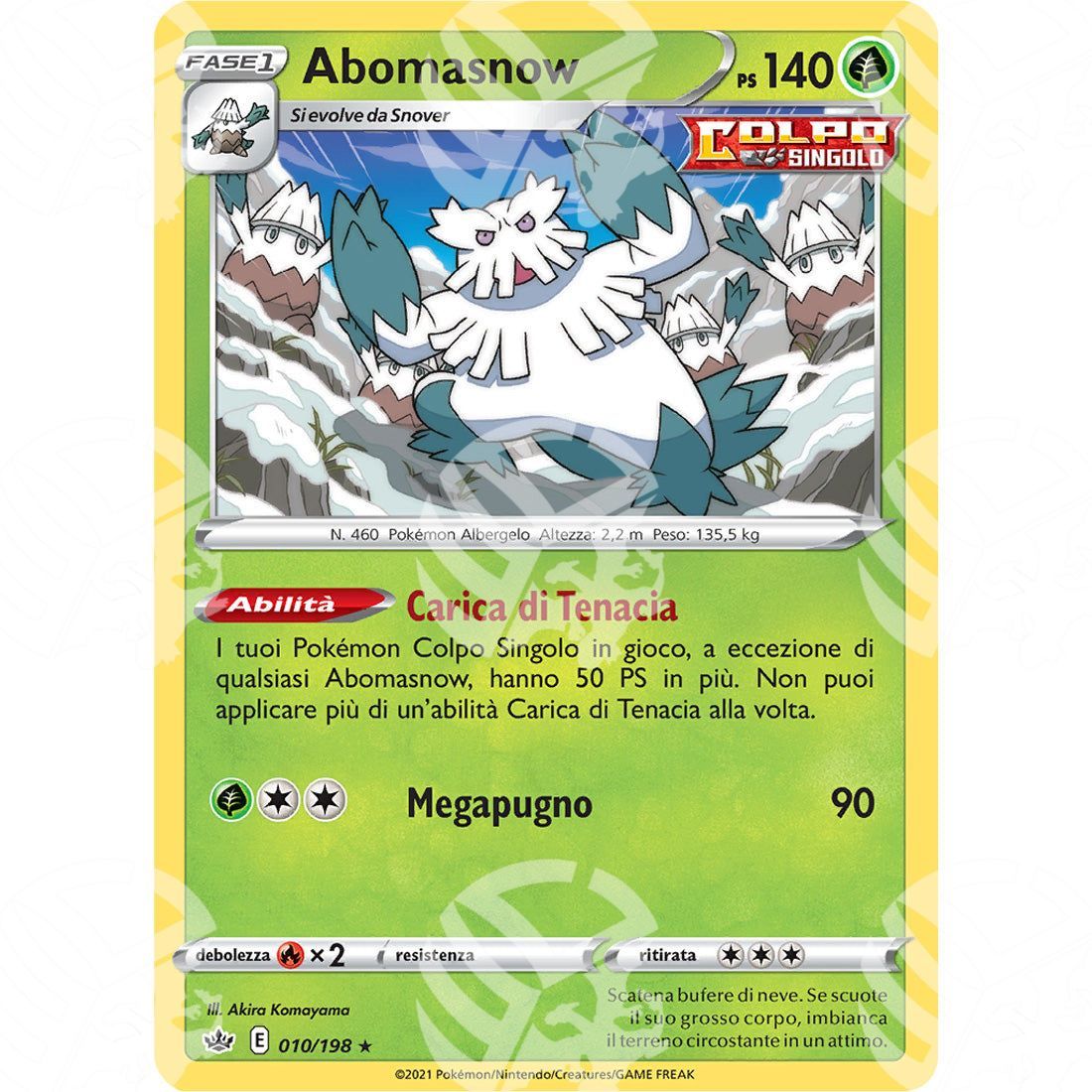 Regno Glaciale - Abomasnow - 010/198 - Warcard - Regno Glaciale - Abomasnow - 010/198 i prezzi più bassi sul mercato, solo da www.warcardshop.com! Carte singole, box, buste e mazzi.