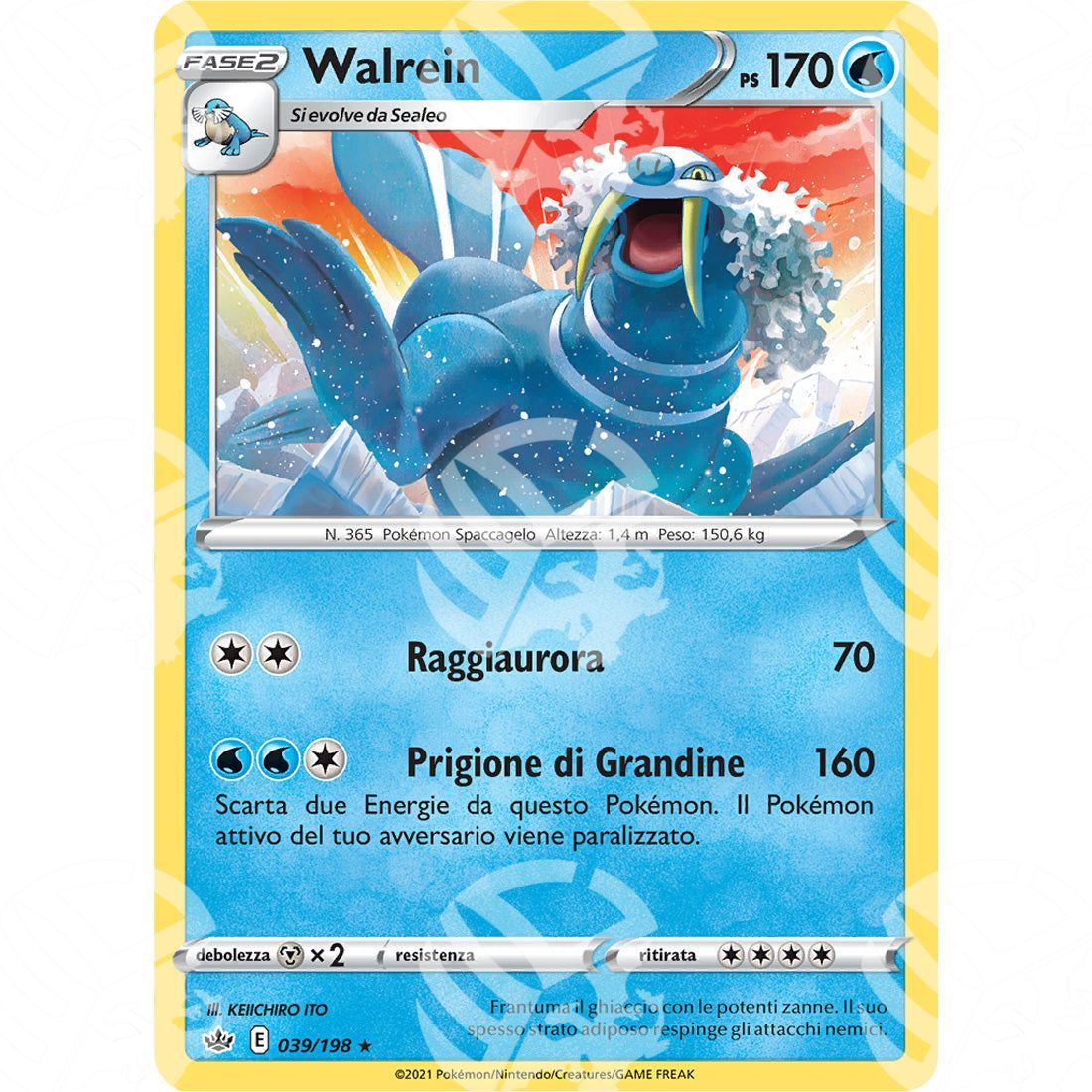 Regno Glaciale - Walrein - 039/198 - Warcard - Regno Glaciale - Walrein - 039/198 i prezzi più bassi sul mercato, solo da www.warcardshop.com! Carte singole, box, buste e mazzi.