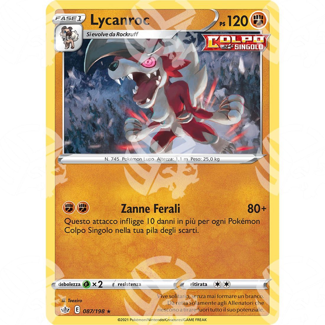 Regno Glaciale - Lycanroc - Holo Rare 087/198 - Warcard - Regno Glaciale - Lycanroc - Holo Rare 087/198 i prezzi più bassi sul mercato, solo da www.warcardshop.com! Carte singole, box, buste e mazzi.