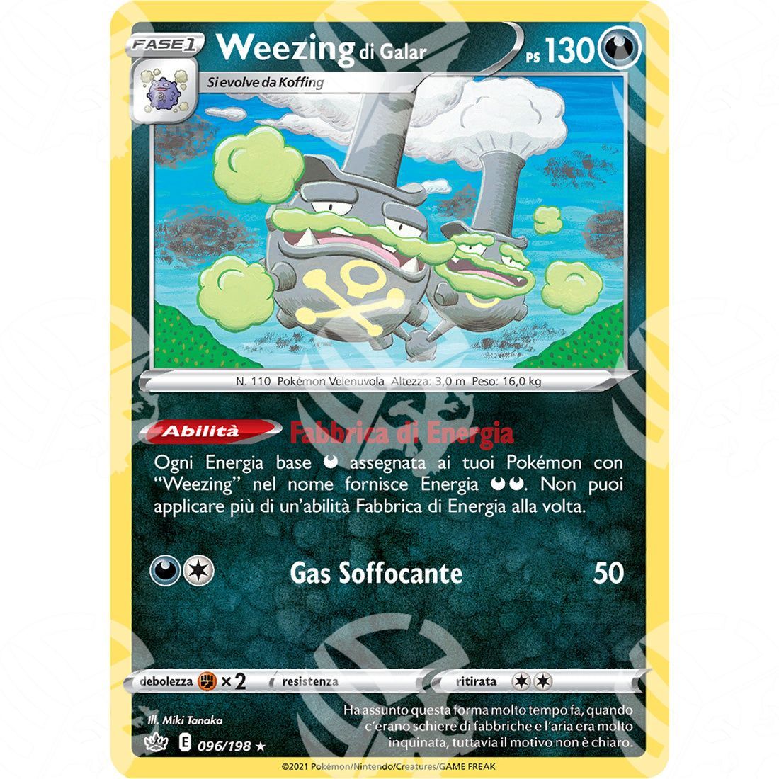 Regno Glaciale - Galarian Weezing - 096/198 - Warcard - Regno Glaciale - Galarian Weezing - 096/198 i prezzi più bassi sul mercato, solo da www.warcardshop.com! Carte singole, box, buste e mazzi.