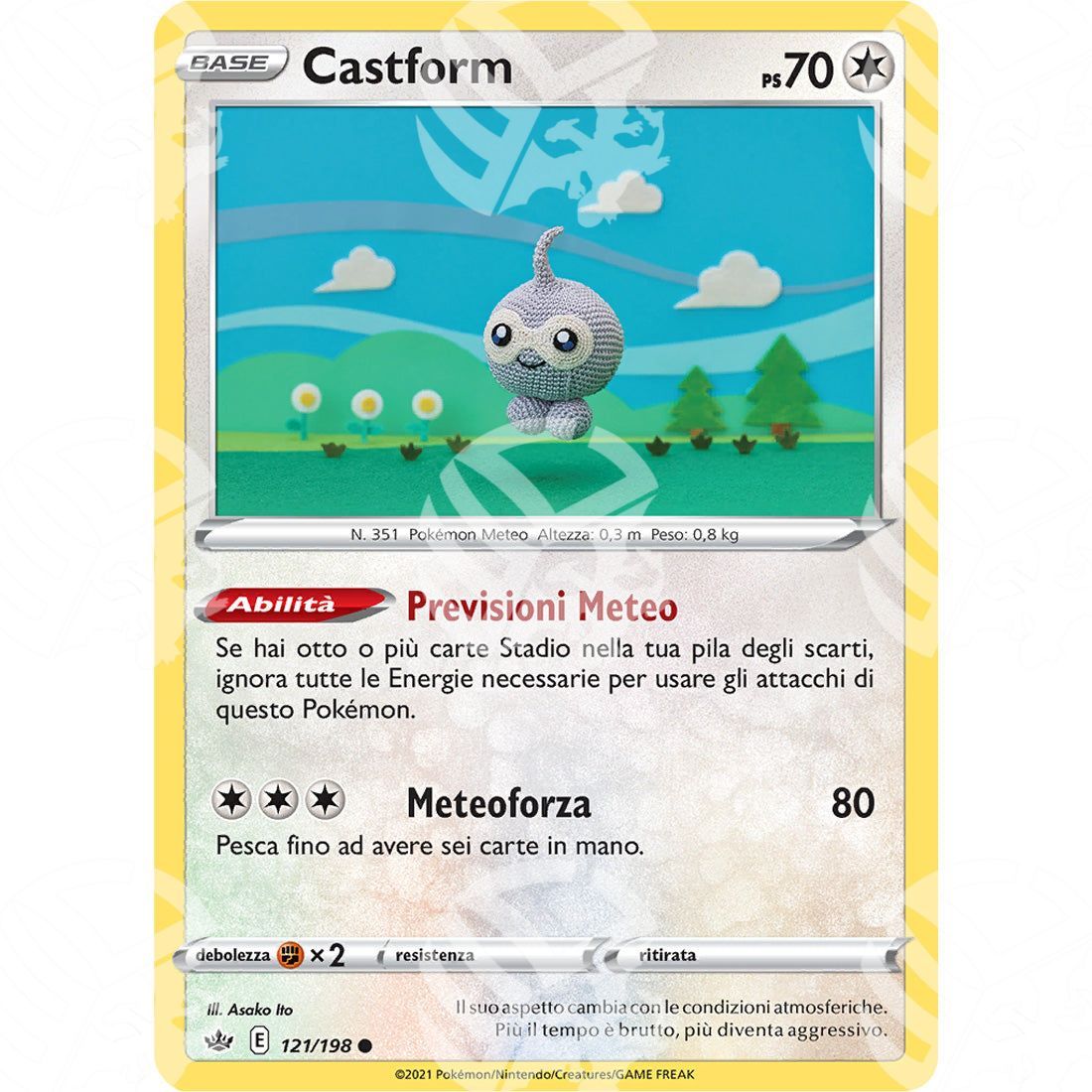 Regno Glaciale - Castform - 121/198 - Warcard - Regno Glaciale - Castform - 121/198 i prezzi più bassi sul mercato, solo da www.warcardshop.com! Carte singole, box, buste e mazzi.