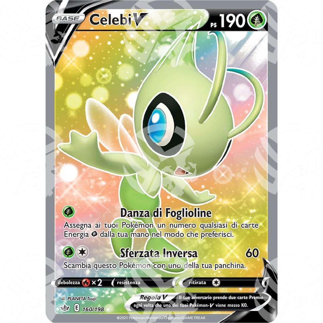 Regno Glaciale - Celebi V - Ultra Rare 160/198 - Warcard - Regno Glaciale - Celebi V - Ultra Rare 160/198 i prezzi più bassi sul mercato, solo da www.warcardshop.com! Carte singole, box, buste e mazzi.