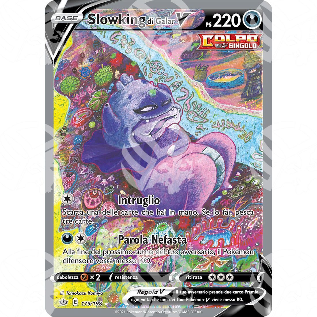 Regno Glaciale - Galarian Slowking V - Ultra Rare 179/198 - Warcard - Regno Glaciale - Galarian Slowking V - Ultra Rare 179/198 i prezzi più bassi sul mercato, solo da www.warcardshop.com! Carte singole, box, buste e mazzi.