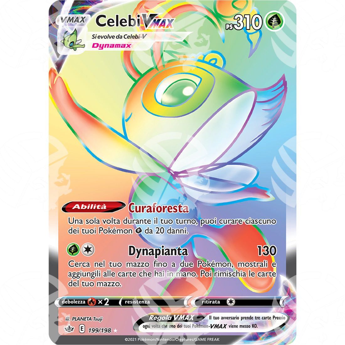 Regno Glaciale - Celebi VMAX - Secret Rare 199/198 - Warcard - Regno Glaciale - Celebi VMAX - Secret Rare 199/198 i prezzi più bassi sul mercato, solo da www.warcardshop.com! Carte singole, box, buste e mazzi.