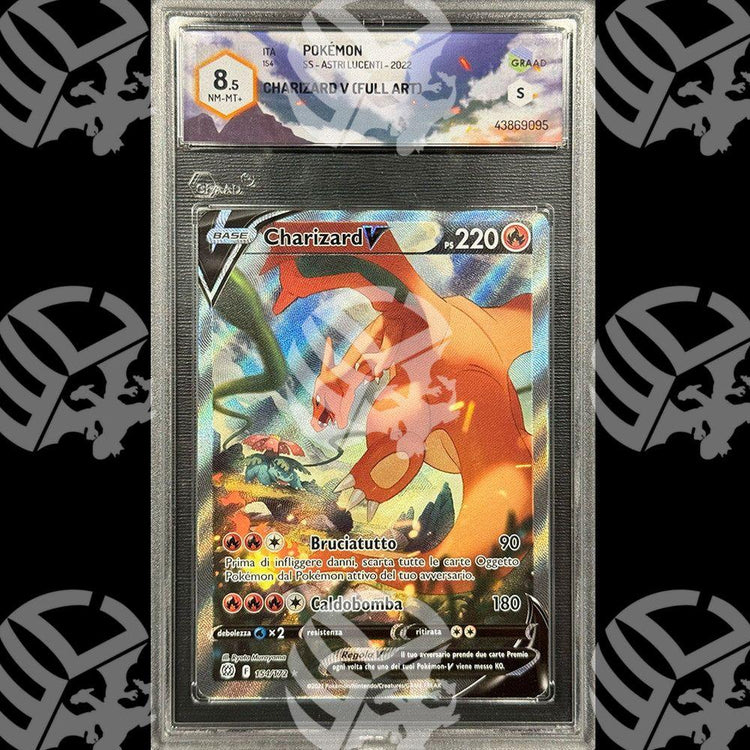 Charizard Astri Lucenti Alt Art -GRAAD 8.5 - Warcard - Gradate i prezzi più bassi sul mercato, solo da www.warcardshop.com! Carte singole, box, buste e mazzi.