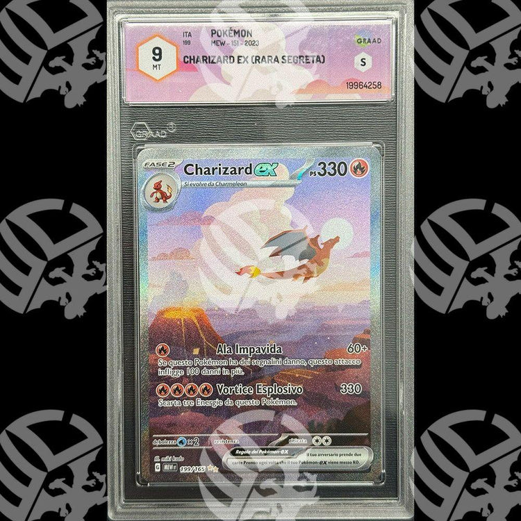 Charizard EX 151 - GRAAD 9 - Warcard - Gradate i prezzi più bassi sul mercato, solo da www.warcardshop.com! Carte singole, box, buste e mazzi.