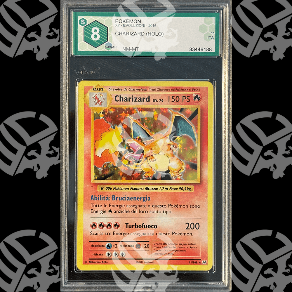 Charizard Evoluzioni - GRAAD 8 - Warcard - Gradate i prezzi più bassi sul mercato, solo da www.warcardshop.com! Carte singole, box, buste e mazzi.