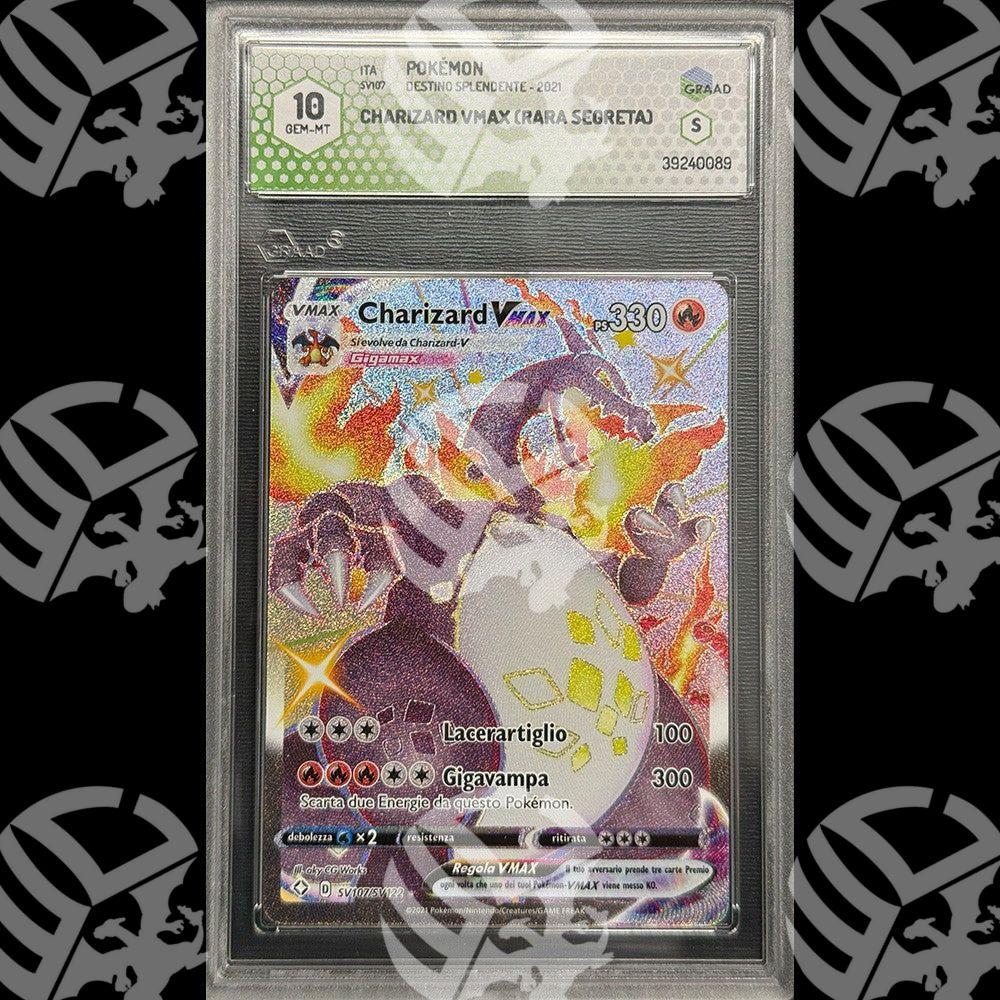 Charizard VMAX Shiny Destino Splendente - GRAAD 10 - Warcard - Gradate i prezzi più bassi sul mercato, solo da www.warcardshop.com! Carte singole, box, buste e mazzi.