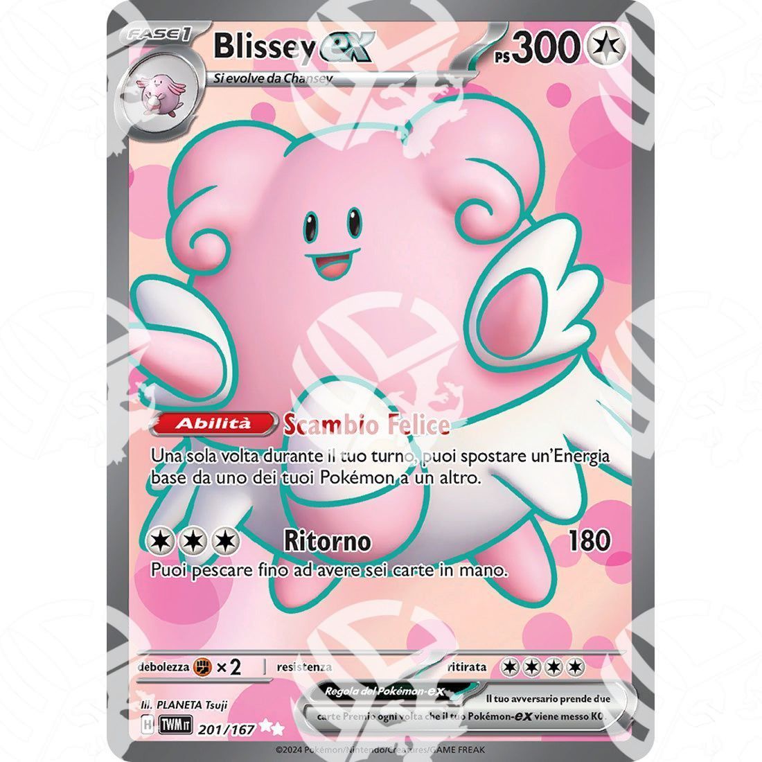 Crepuscolo Mascherato - Blissey ex - Ultra Rare 201/167 - Warcard - Crepuscolo Mascherato - Blissey ex - Ultra Rare 201/167 i prezzi più bassi sul mercato, solo da www.warcardshop.com! Carte singole, box, buste e mazzi.