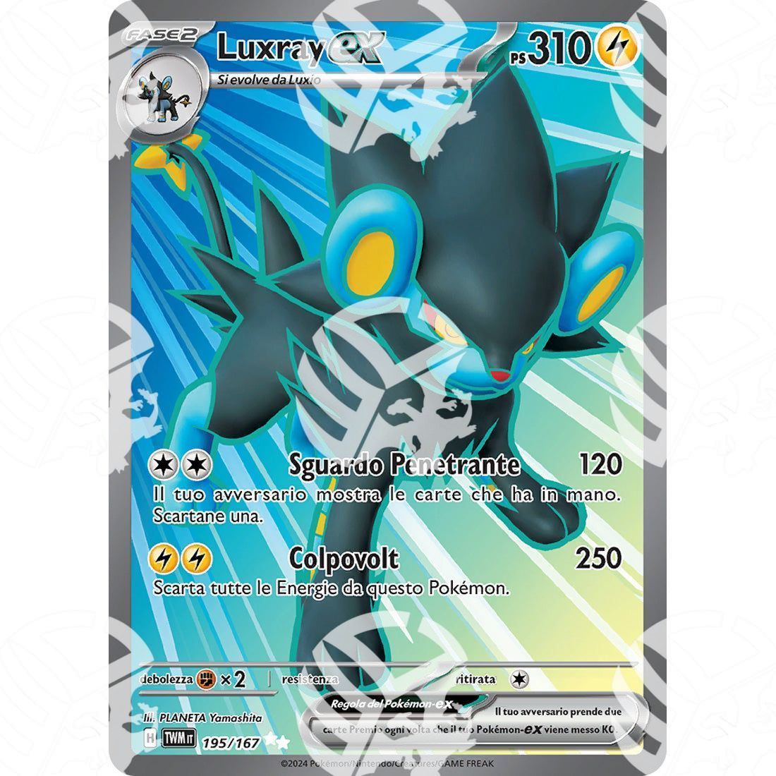 Crepuscolo Mascherato - Luxray ex - Ultra Rare 195/167 - Warcard - Crepuscolo Mascherato - Luxray ex - Ultra Rare 195/167 i prezzi più bassi sul mercato, solo da www.warcardshop.com! Carte singole, box, buste e mazzi.