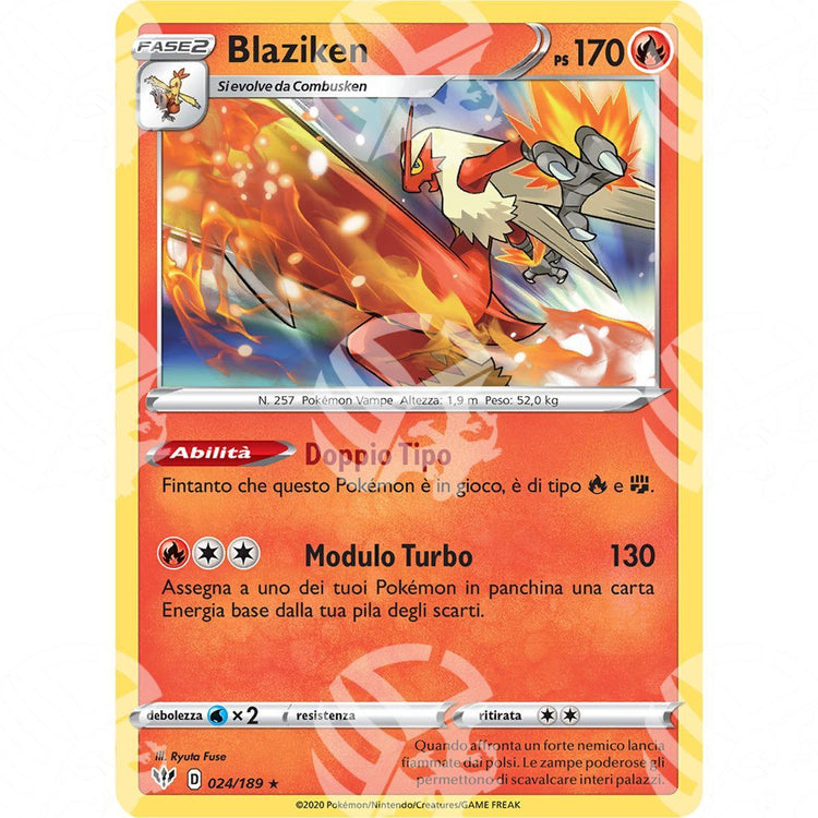 Fiamme Oscure - Blaziken - Holo Rare 024/189 - Warcard - Fiamme Oscure - Blaziken - Holo Rare 024/189 i prezzi più bassi sul mercato, solo da www.warcardshop.com! Carte singole, box, buste e mazzi.