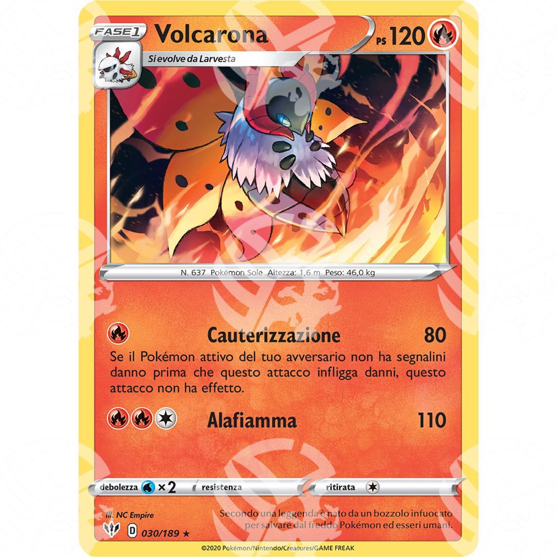 Fiamme Oscure - Volcarona - 030/189 - Warcard - Fiamme Oscure - Volcarona - 030/189 i prezzi più bassi sul mercato, solo da www.warcardshop.com! Carte singole, box, buste e mazzi.