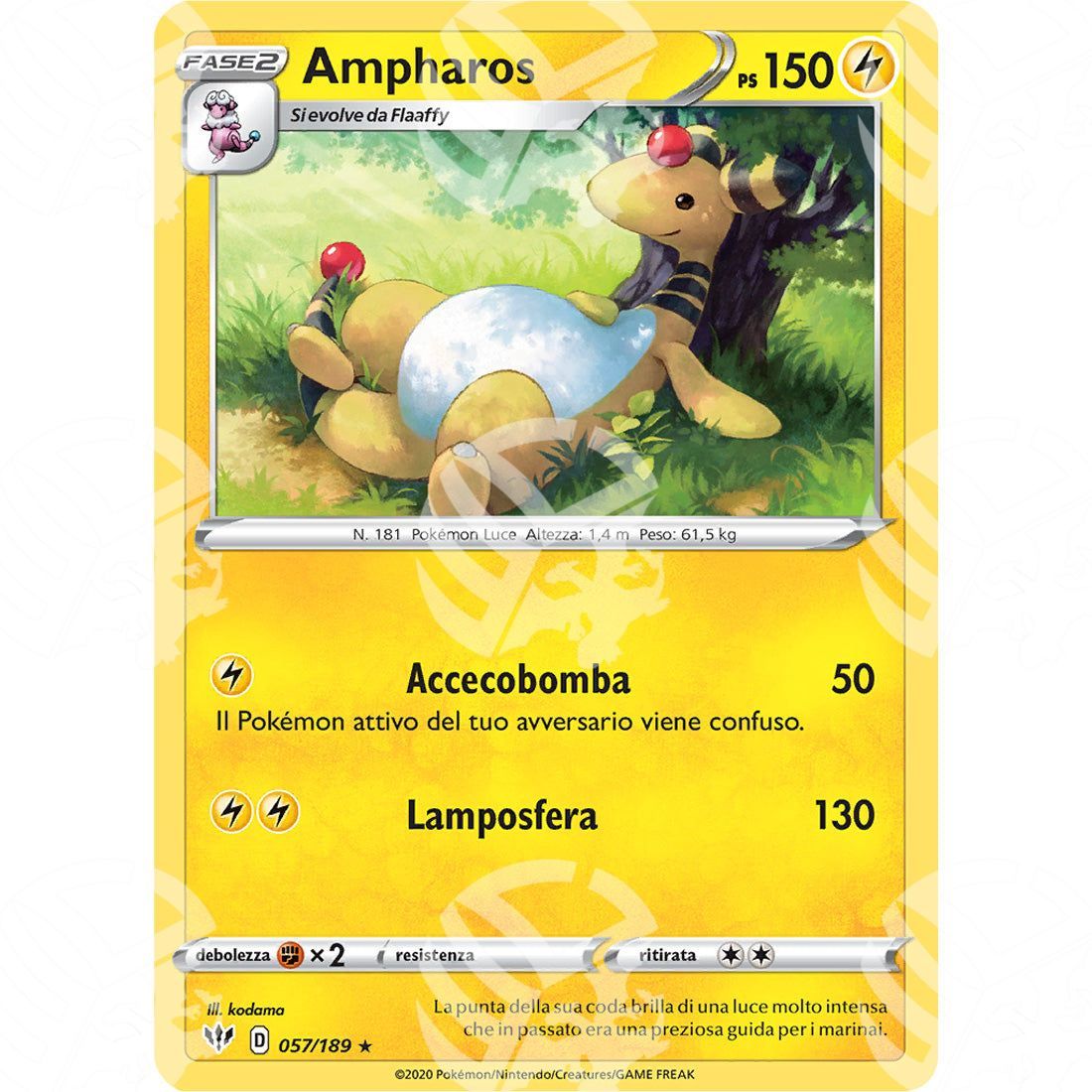 Fiamme Oscure - Ampharos - 057/189 - Warcard - Fiamme Oscure - Ampharos - 057/189 i prezzi più bassi sul mercato, solo da www.warcardshop.com! Carte singole, box, buste e mazzi.