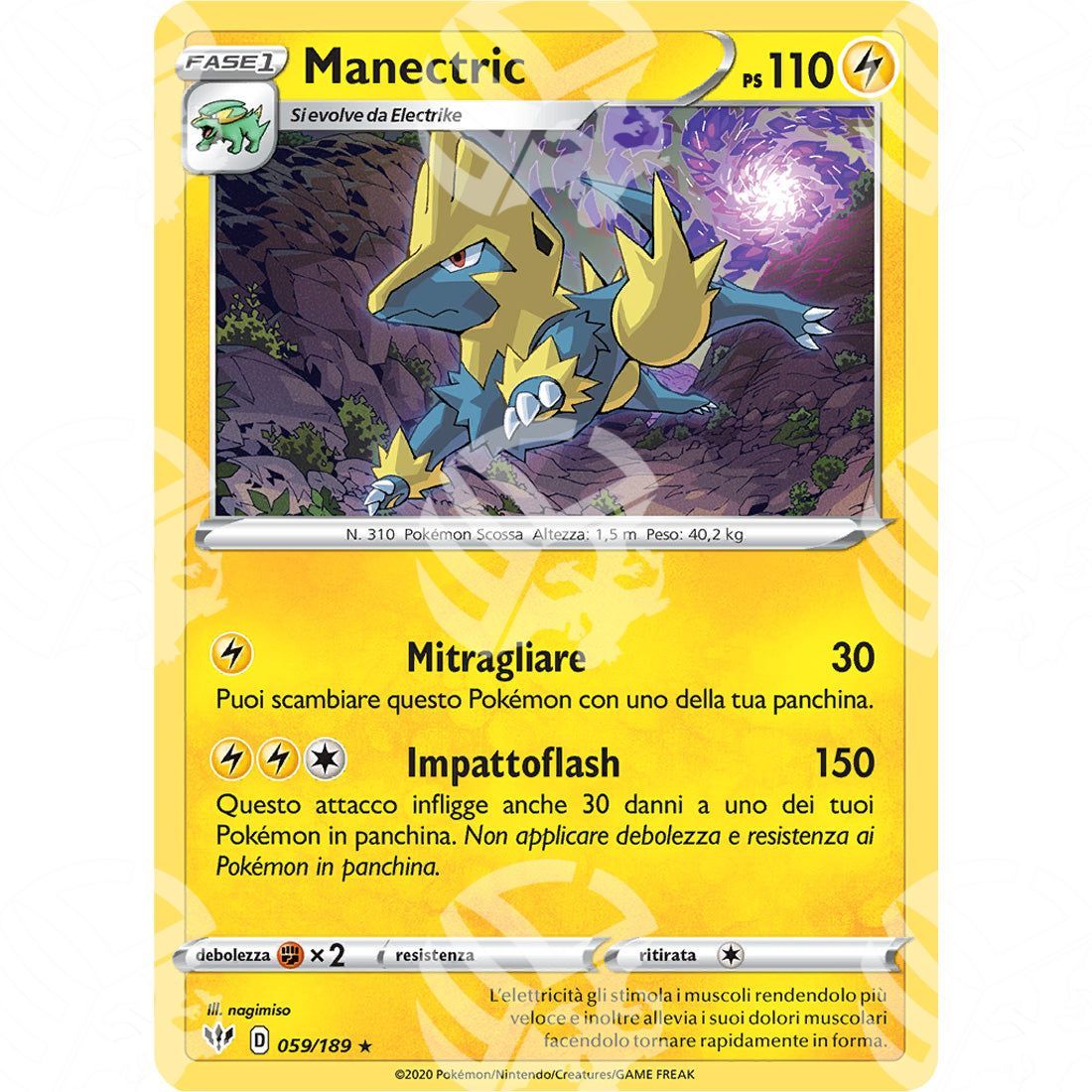 Fiamme Oscure - Manectric - 059/189 - Warcard - Fiamme Oscure - Manectric - 059/189 i prezzi più bassi sul mercato, solo da www.warcardshop.com! Carte singole, box, buste e mazzi.