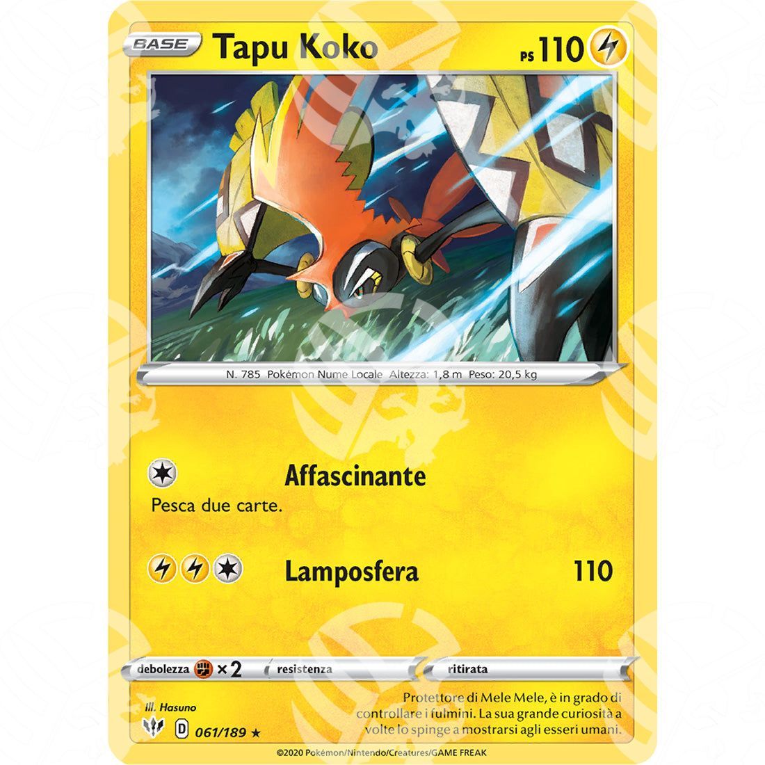 Fiamme Oscure - Tapu Koko - 061/189 - Warcard - Fiamme Oscure - Tapu Koko - 061/189 i prezzi più bassi sul mercato, solo da www.warcardshop.com! Carte singole, box, buste e mazzi.