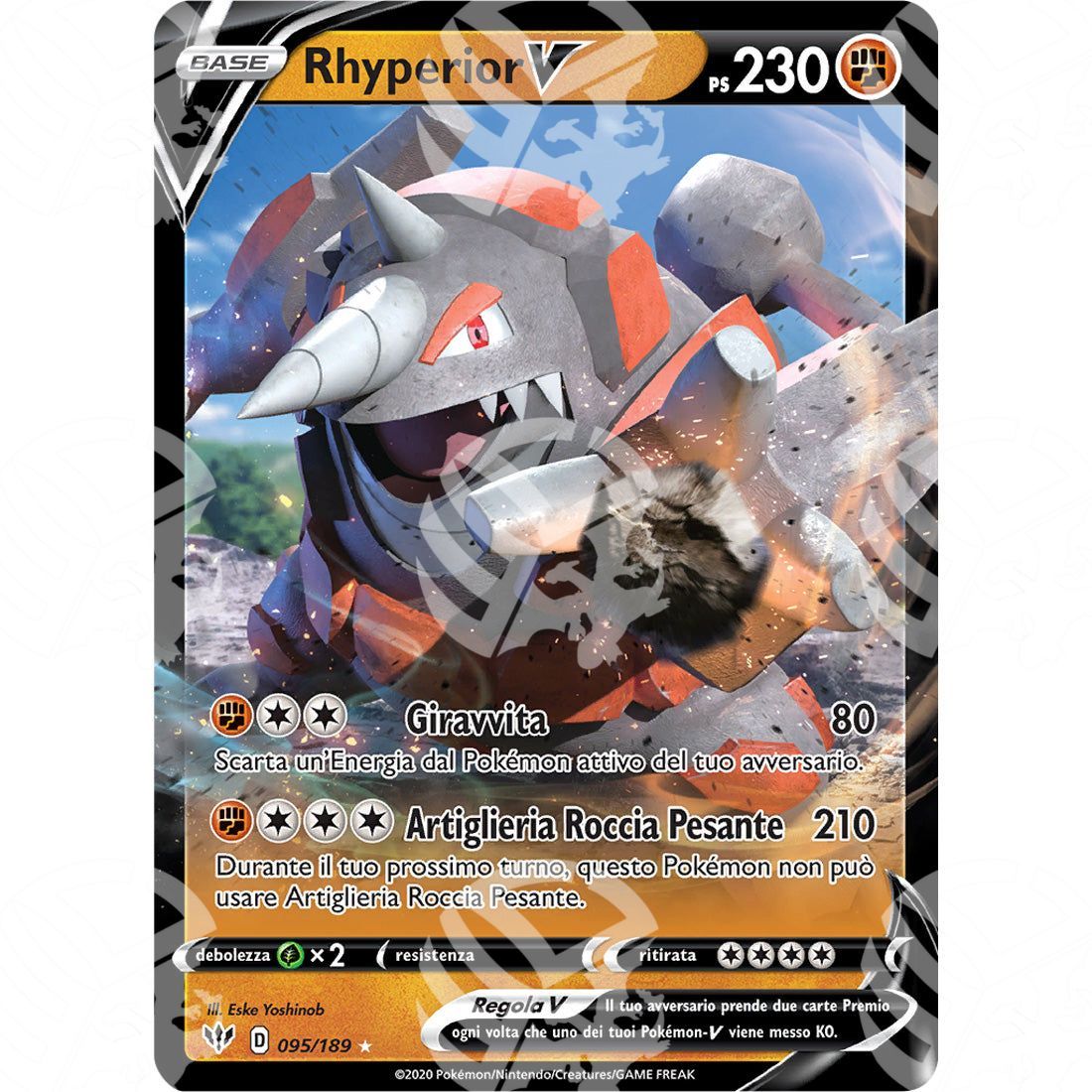 Fiamme Oscure - Rhyperior V - 095/189 - Warcard - Fiamme Oscure - Rhyperior V - 095/189 i prezzi più bassi sul mercato, solo da www.warcardshop.com! Carte singole, box, buste e mazzi.