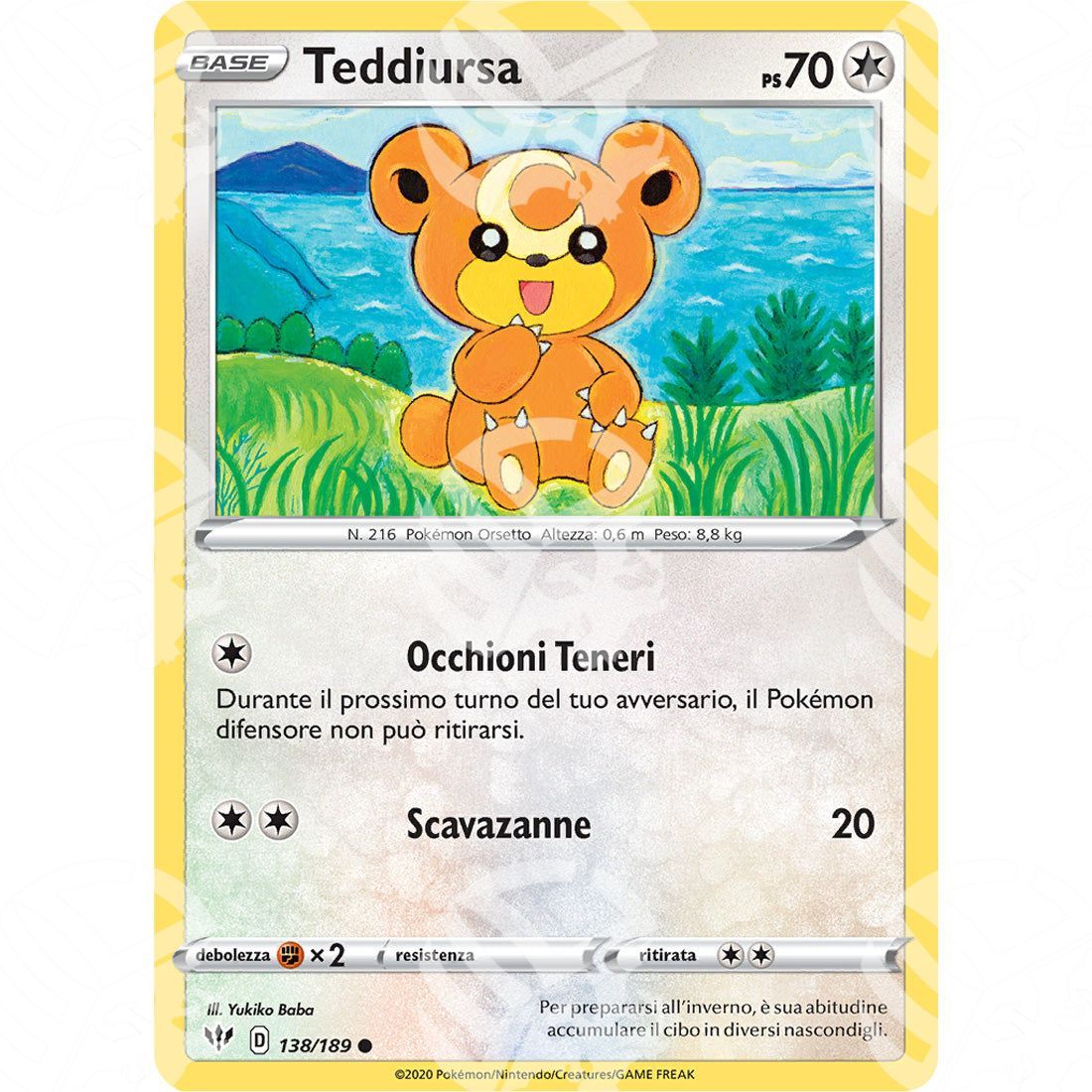 Fiamme Oscure - Teddiursa - 138/189 - Warcard - Fiamme Oscure - Teddiursa - 138/189 i prezzi più bassi sul mercato, solo da www.warcardshop.com! Carte singole, box, buste e mazzi.