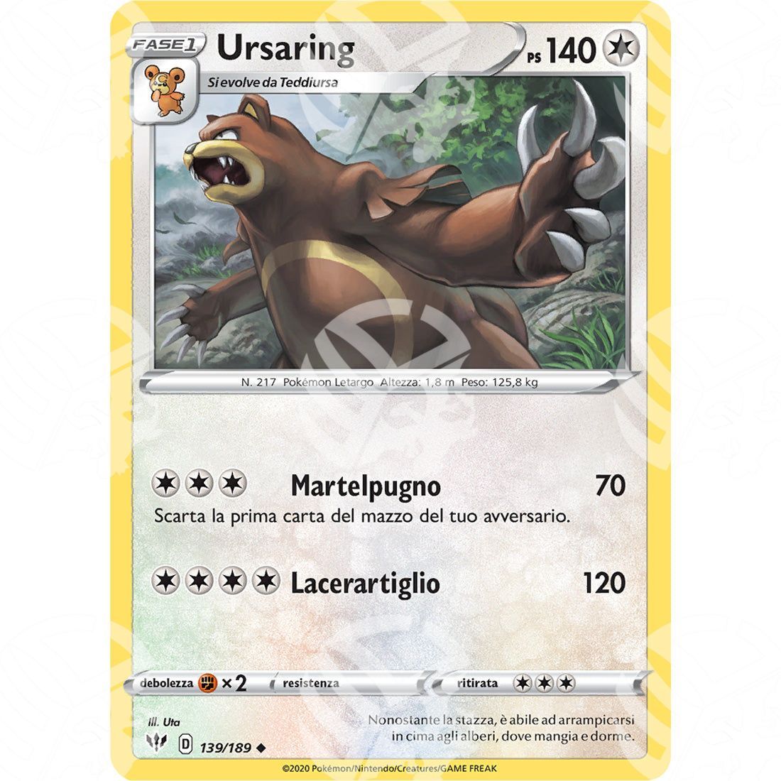 Fiamme Oscure - Ursaring - 139/189 - Warcard - Fiamme Oscure - Ursaring - 139/189 i prezzi più bassi sul mercato, solo da www.warcardshop.com! Carte singole, box, buste e mazzi.