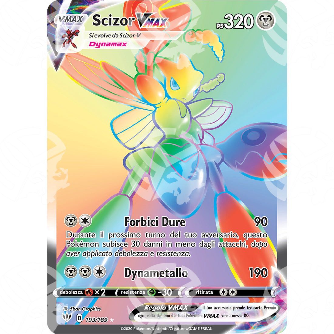 Fiamme Oscure - Scizor VMAX - Rainbow 193/189 - Warcard - Fiamme Oscure - Scizor VMAX - Rainbow 193/189 i prezzi più bassi sul mercato, solo da www.warcardshop.com! Carte singole, box, buste e mazzi.