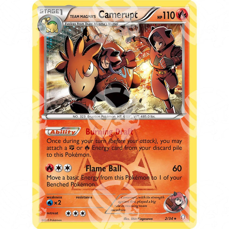 Double Crisis - Team Magma's Camerupt - Holo Rare 2/34 - Warcard - Double Crisis - Team Magma's Camerupt - Holo Rare 2/34 i prezzi più bassi sul mercato, solo da www.warcardshop.com! Carte singole, box, buste e mazzi.