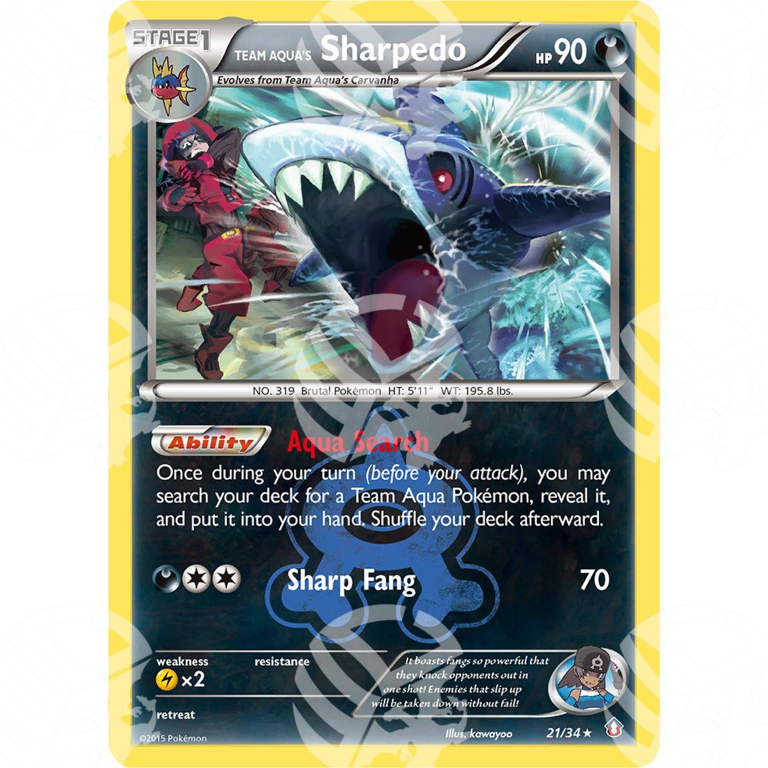 Double Crisis - Team Aqua's Sharpedo - Holo Rare 21/34 - Warcard - Double Crisis - Team Aqua's Sharpedo - Holo Rare 21/34 i prezzi più bassi sul mercato, solo da www.warcardshop.com! Carte singole, box, buste e mazzi.