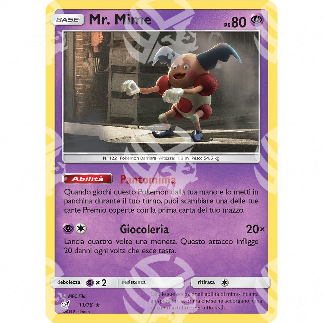 Detective Pikachu - Mr. Mime - Holo Promo 11/18 - Warcard - Detective Pikachu - Mr. Mime - Holo Promo 11/18 i prezzi più bassi sul mercato, solo da www.warcardshop.com! Carte singole, box, buste e mazzi.