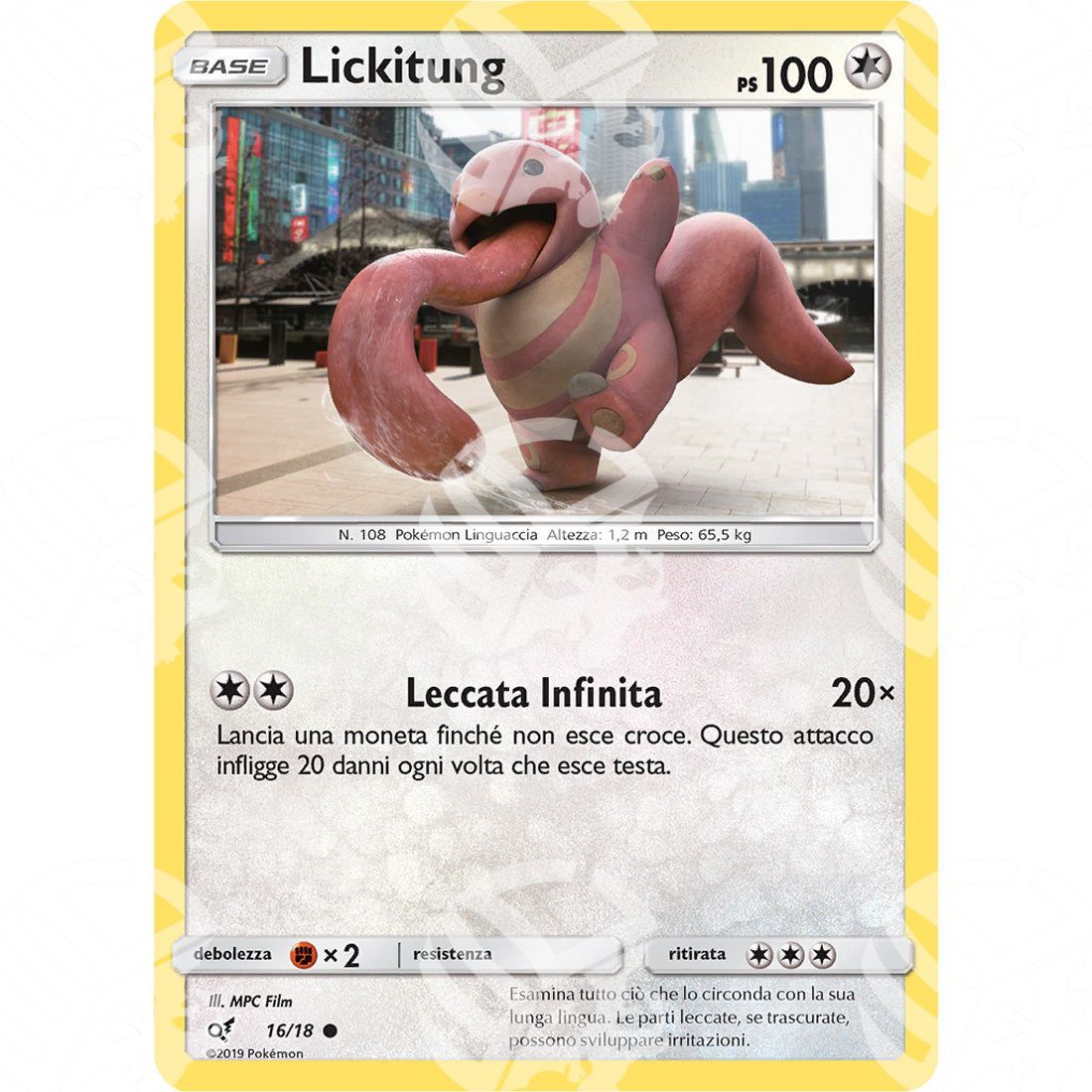 Detective Pikachu - Lickitung - Holo Promo 16/18 - Warcard - Detective Pikachu - Lickitung - Holo Promo 16/18 i prezzi più bassi sul mercato, solo da www.warcardshop.com! Carte singole, box, buste e mazzi.