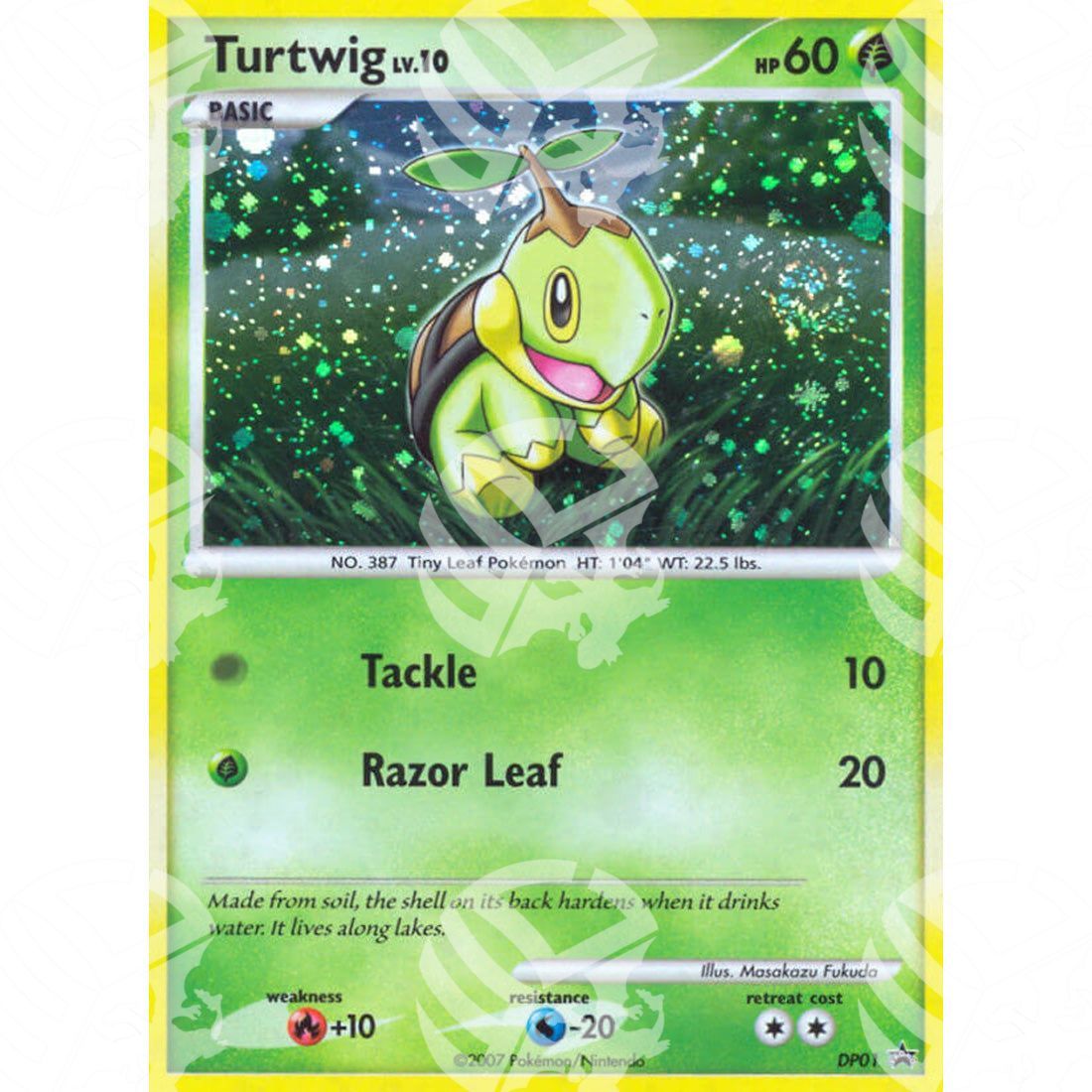 Black Star Promos - DP - Turtwig - Holo Promo DP01 - Warcard - Black Star Promos - DP - Turtwig - Holo Promo DP01 i prezzi più bassi sul mercato, solo da www.warcardshop.com! Carte singole, box, buste e mazzi.