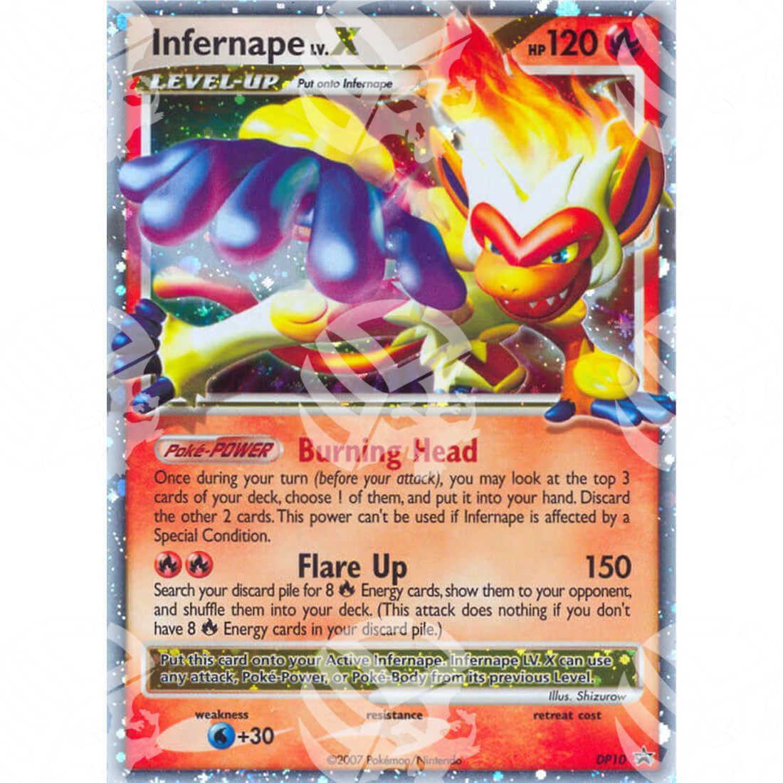 Black Star Promos - DP - Infernape LV.X - Holo Promo DP10 - Warcard - Black Star Promos - DP - Infernape LV.X - Holo Promo DP10 i prezzi più bassi sul mercato, solo da www.warcardshop.com! Carte singole, box, buste e mazzi.