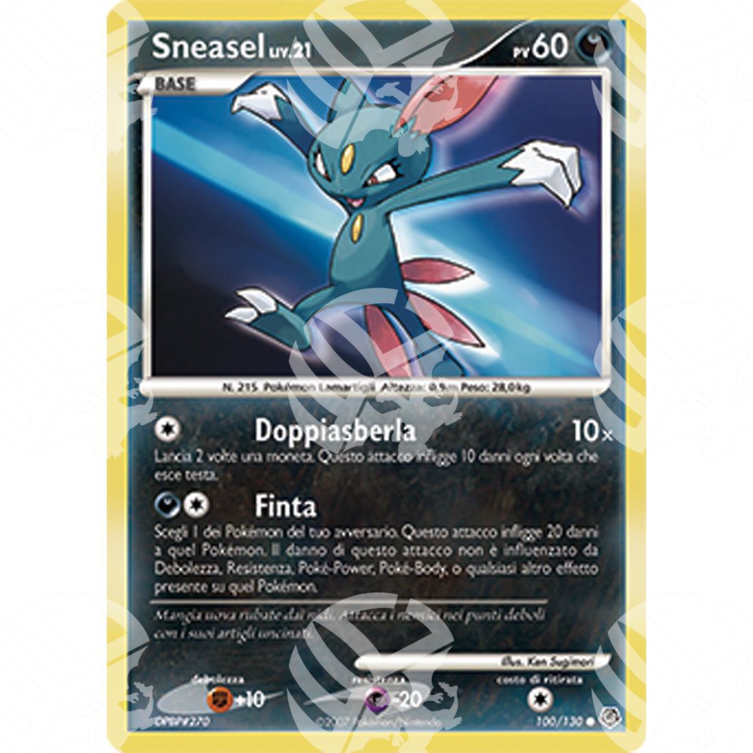 Diamante e Perla - Sneasel Lv.21 - 100/130 - Warcard - Diamante e Perla - Sneasel Lv.21 - 100/130 i prezzi più bassi sul mercato, solo da www.warcardshop.com! Carte singole, box, buste e mazzi.