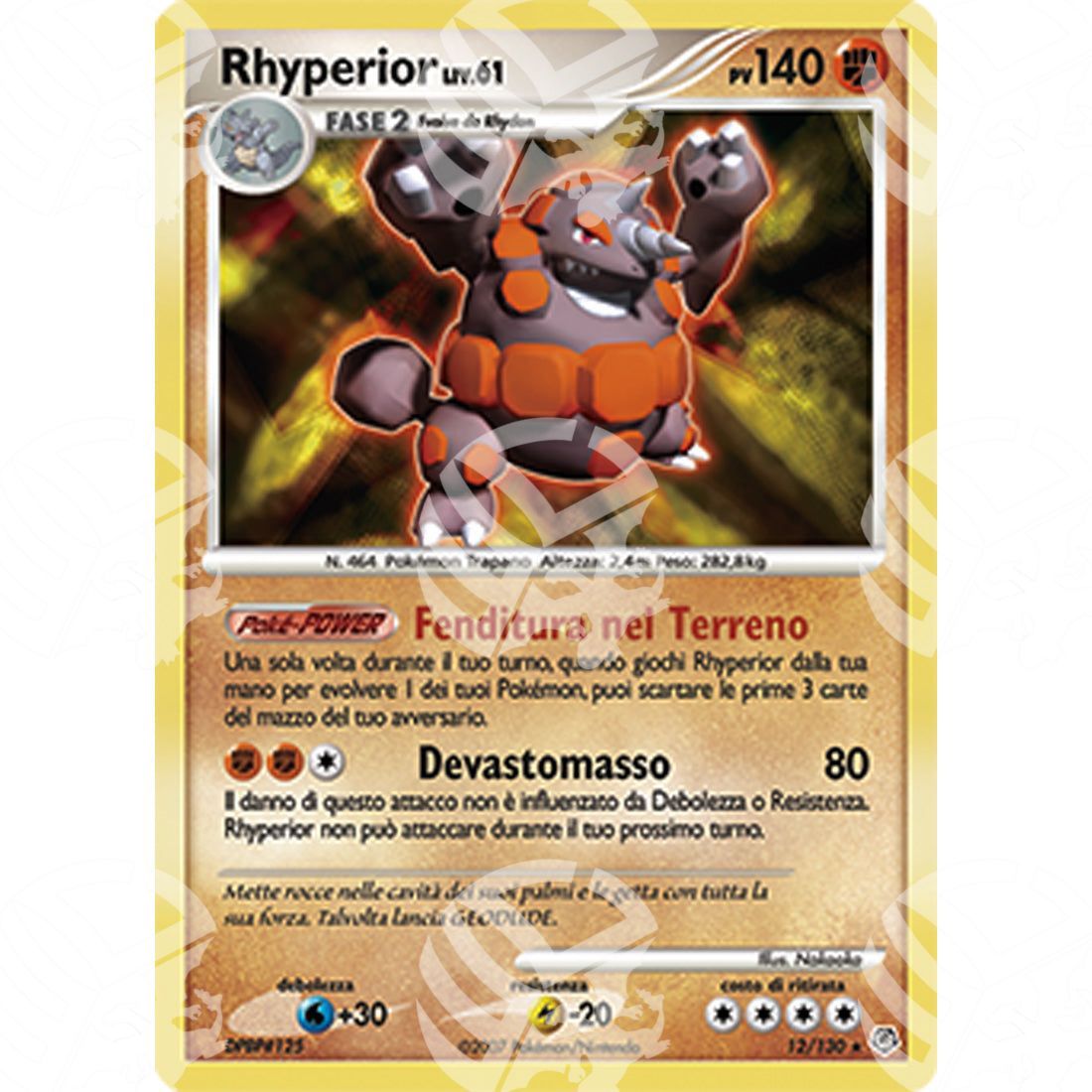 Diamante e Perla - Rhyperior Lv.61 - Holo Rare 12/130 - Warcard - Diamante e Perla - Rhyperior Lv.61 - Holo Rare 12/130 i prezzi più bassi sul mercato, solo da www.warcardshop.com! Carte singole, box, buste e mazzi.