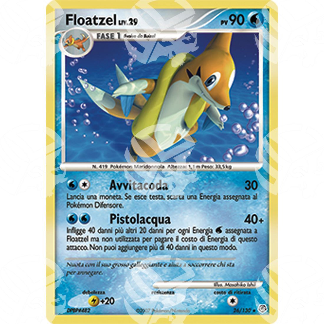 Diamante e Perla - Floatzel Lv.29 - 26/130 - Warcard - Diamante e Perla - Floatzel Lv.29 - 26/130 i prezzi più bassi sul mercato, solo da www.warcardshop.com! Carte singole, box, buste e mazzi.