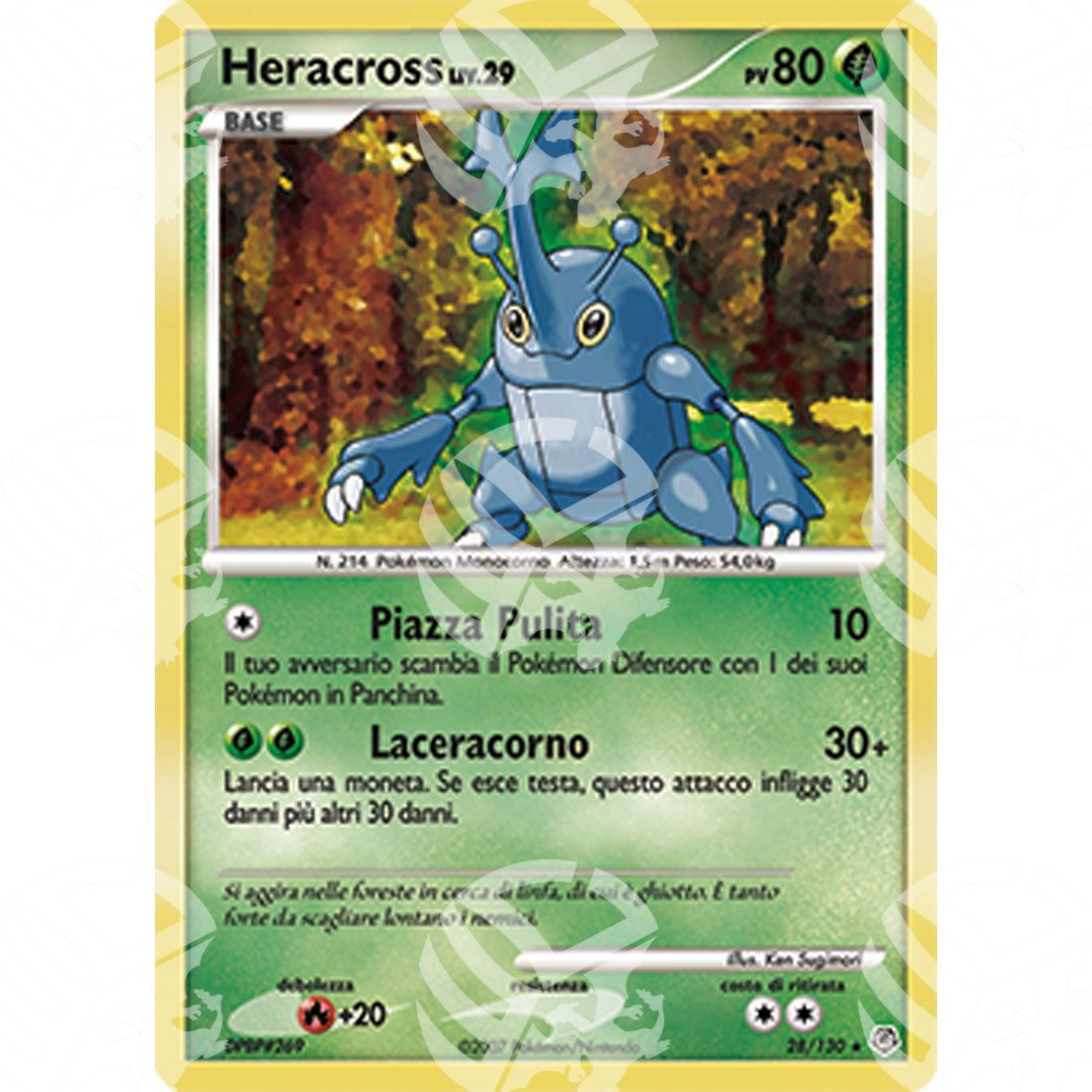 Diamante e Perla - Heracross Lv.29 - 28/130 - Warcard - Diamante e Perla - Heracross Lv.29 - 28/130 i prezzi più bassi sul mercato, solo da www.warcardshop.com! Carte singole, box, buste e mazzi.