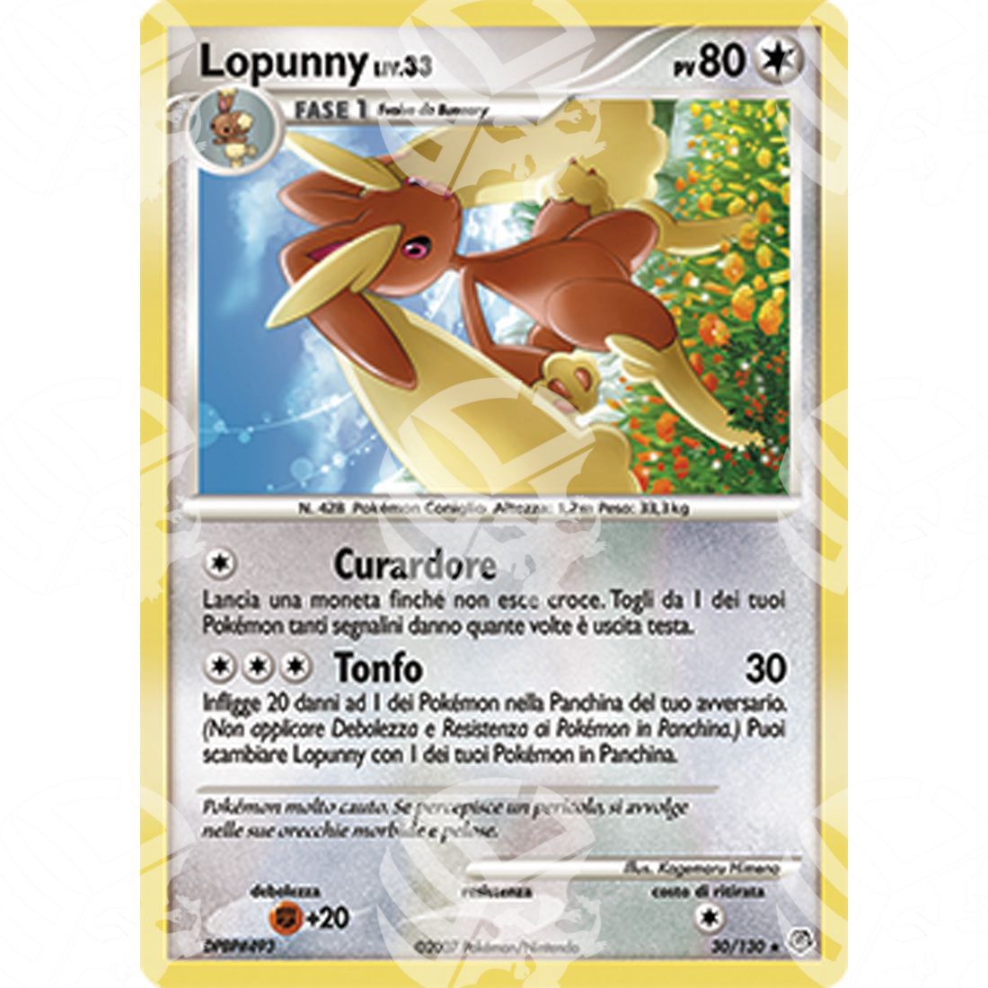 Diamante e Perla - Lopunny Lv.33 - 30/130 - Warcard - Diamante e Perla - Lopunny Lv.33 - 30/130 i prezzi più bassi sul mercato, solo da www.warcardshop.com! Carte singole, box, buste e mazzi.