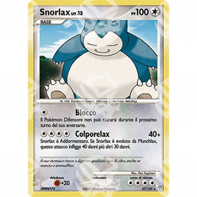 Diamante e Perla - Snorlax Lv.35 - 37/130 - Warcard - Diamante e Perla - Snorlax Lv.35 - 37/130 i prezzi più bassi sul mercato, solo da www.warcardshop.com! Carte singole, box, buste e mazzi.