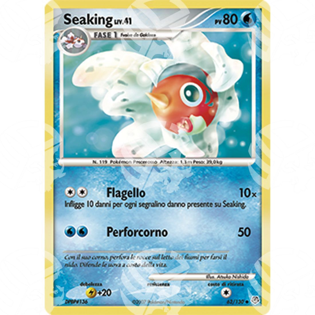 Diamante e Perla - Seaking Lv.41 - 62/130 - Warcard - Diamante e Perla - Seaking Lv.41 - 62/130 i prezzi più bassi sul mercato, solo da www.warcardshop.com! Carte singole, box, buste e mazzi.