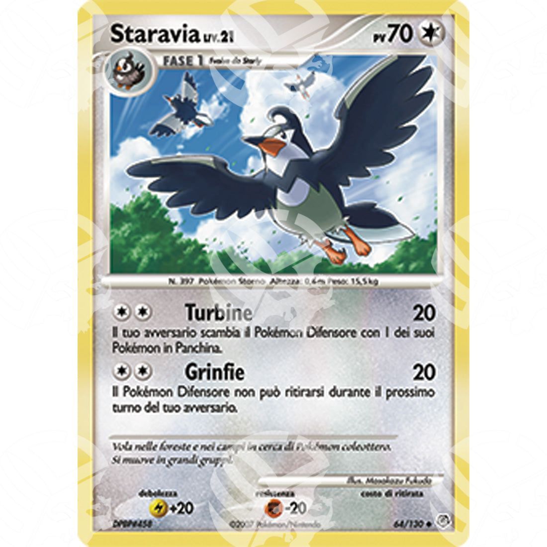 Diamante e Perla - Staravia Lv.21 - 64/130 - Warcard - Diamante e Perla - Staravia Lv.21 - 64/130 i prezzi più bassi sul mercato, solo da www.warcardshop.com! Carte singole, box, buste e mazzi.