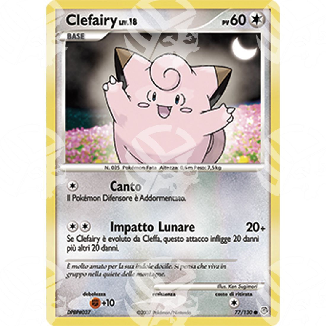 Diamante e Perla - Clefairy Lv.18 - 77/130 - Warcard - Diamante e Perla - Clefairy Lv.18 - 77/130 i prezzi più bassi sul mercato, solo da www.warcardshop.com! Carte singole, box, buste e mazzi.