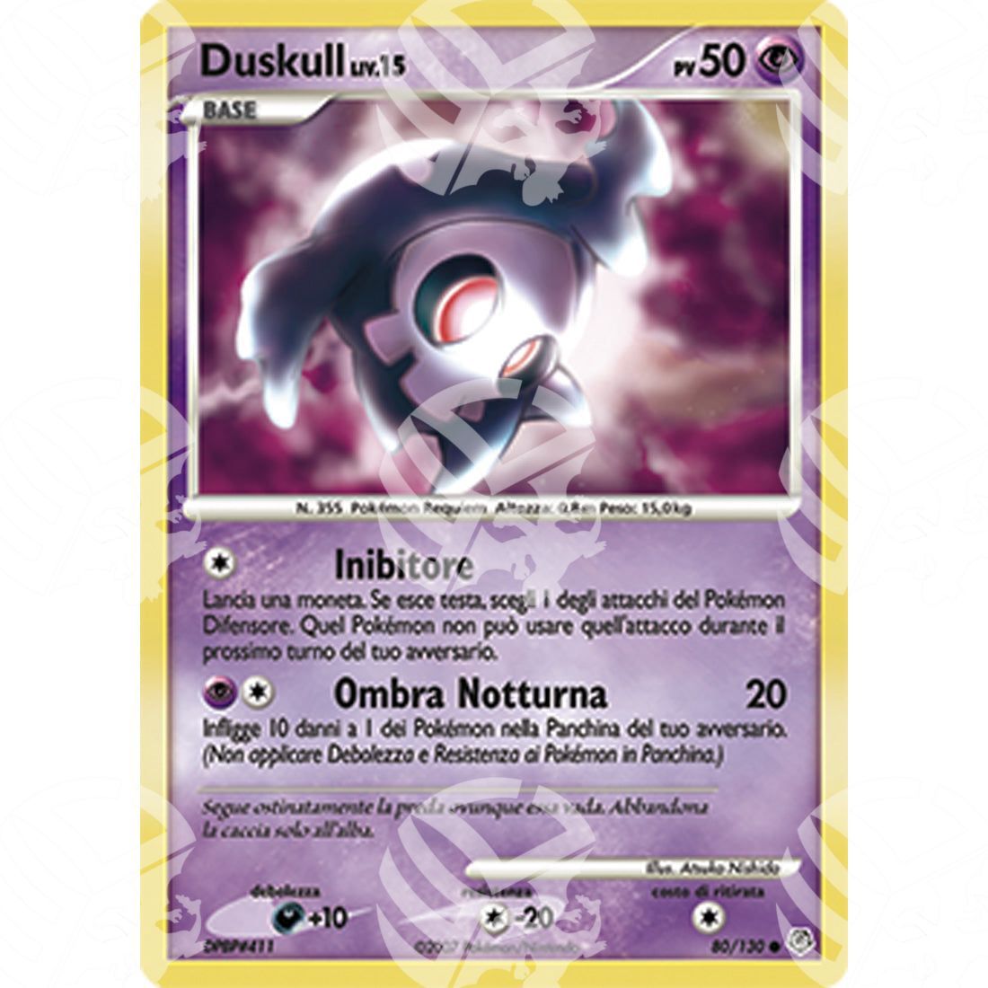 Diamante e Perla - Duskull Lv.15 - 80/130 - Warcard - Diamante e Perla - Duskull Lv.15 - 80/130 i prezzi più bassi sul mercato, solo da www.warcardshop.com! Carte singole, box, buste e mazzi.