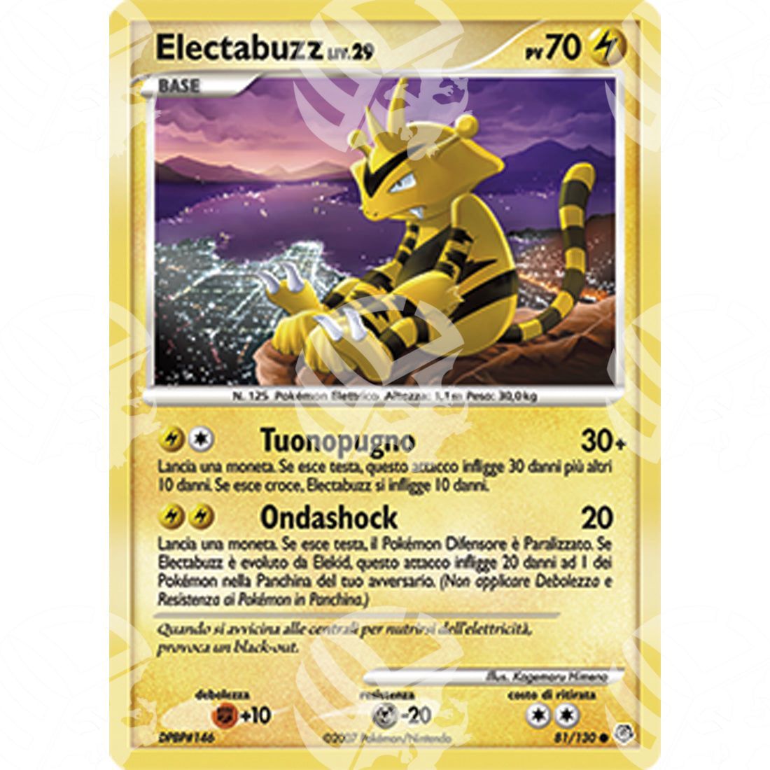 Diamante e Perla - Electabuzz Lv.29 - 81/130 - Warcard - Diamante e Perla - Electabuzz Lv.29 - 81/130 i prezzi più bassi sul mercato, solo da www.warcardshop.com! Carte singole, box, buste e mazzi.