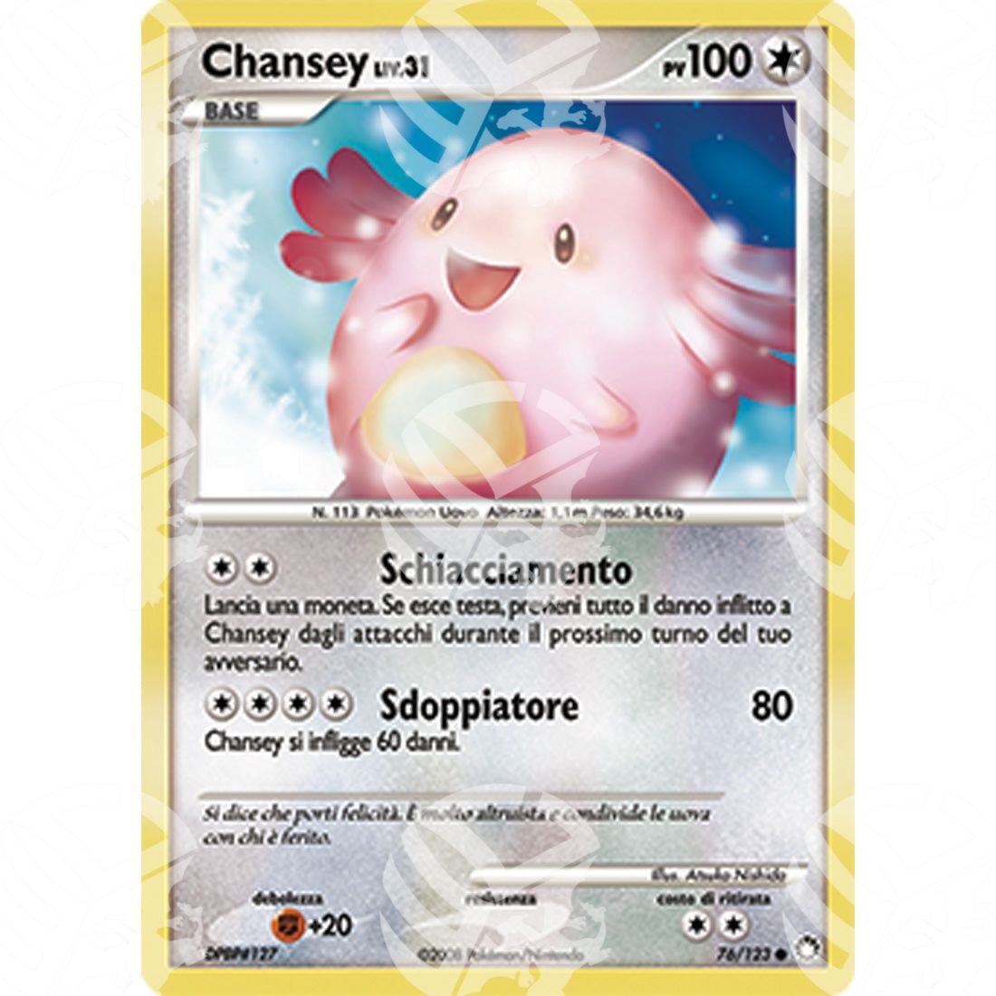 Tesori Misteriosi - Chansey - 76/123 - Warcard - Tesori Misteriosi - Chansey - 76/123 i prezzi più bassi sul mercato, solo da www.warcardshop.com! Carte singole, box, buste e mazzi.