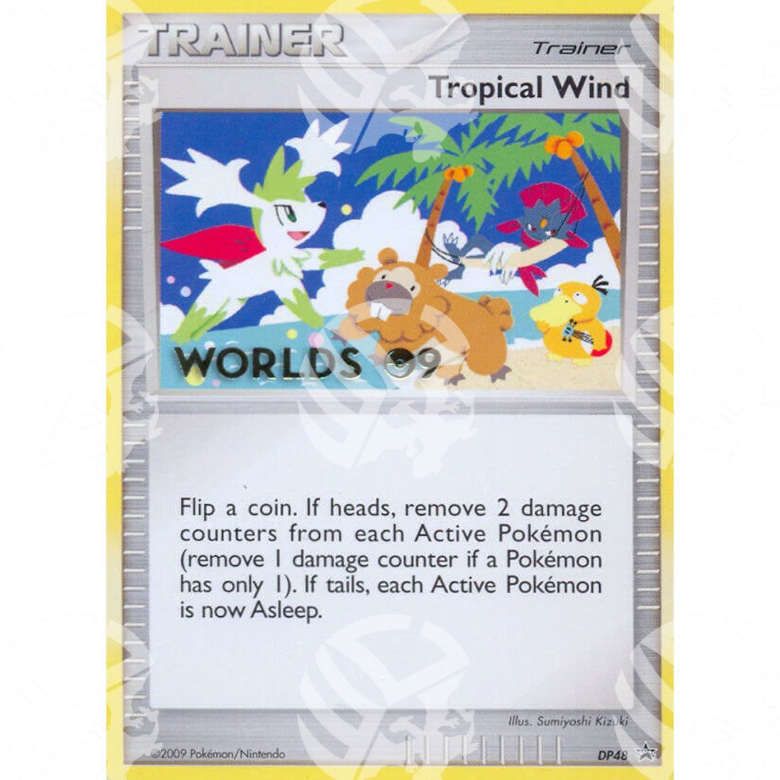 Black Star Promos - DP - Tropical Wind [Staff] - Non Holo Promo DP48 - Warcard - Black Star Promos - DP - Tropical Wind [Staff] - Non Holo Promo DP48 i prezzi più bassi sul mercato, solo da www.warcardshop.com! Carte singole, box, buste e mazzi.