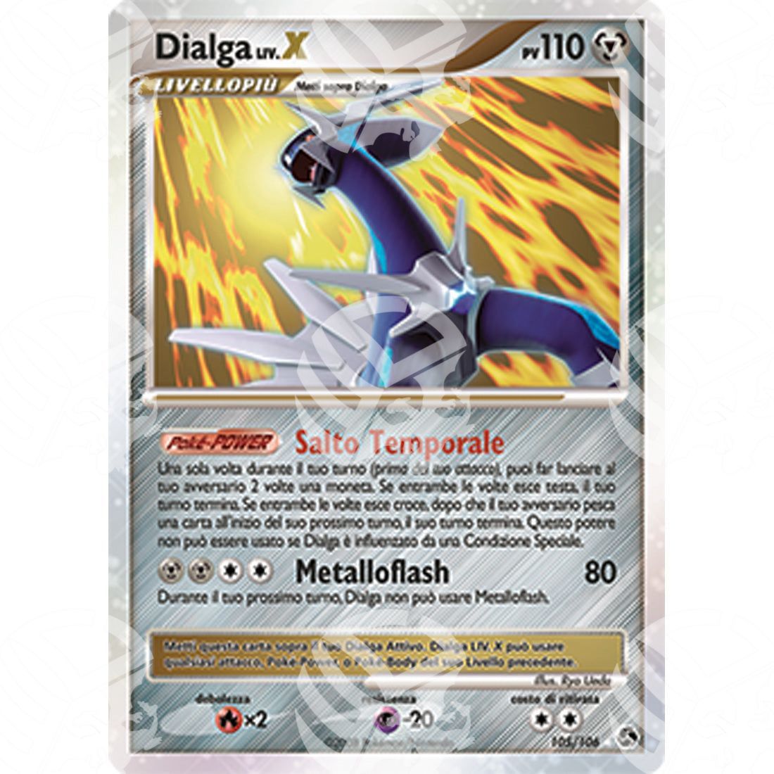 Incontri Leggendari - Dialga LV.X - Holo Rare 105/106 - Warcard - Incontri Leggendari - Dialga LV.X - Holo Rare 105/106 i prezzi più bassi sul mercato, solo da www.warcardshop.com! Carte singole, box, buste e mazzi.