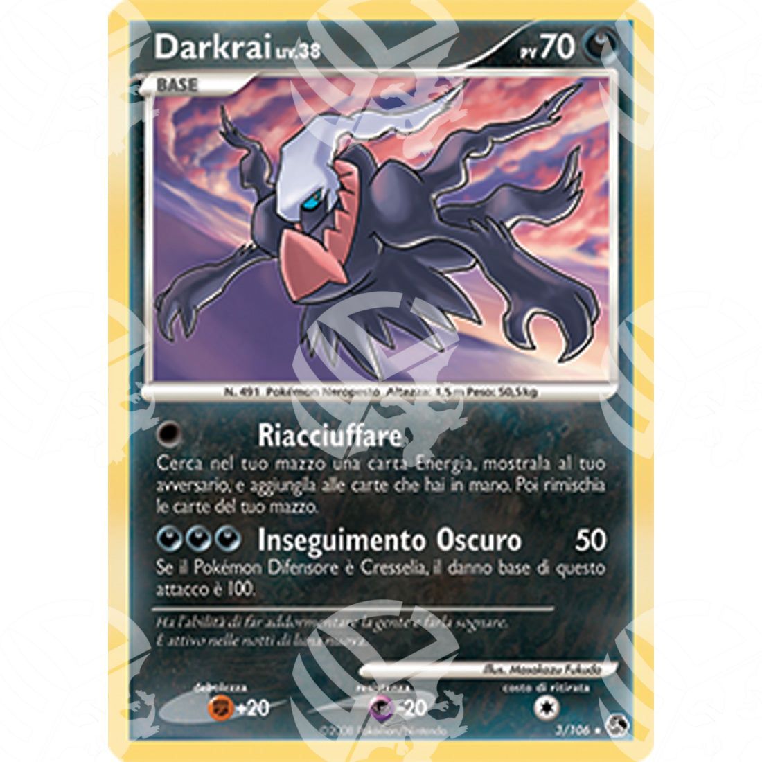 Incontri Leggendari - Darkrai - Holo Rare 3/106 - Warcard - Incontri Leggendari - Darkrai - Holo Rare 3/106 i prezzi più bassi sul mercato, solo da www.warcardshop.com! Carte singole, box, buste e mazzi.