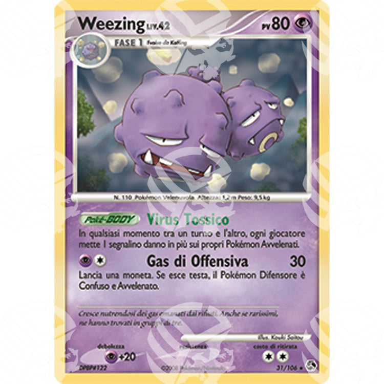 Incontri Leggendari - Weezing - 31/106 - Warcard - Incontri Leggendari - Weezing - 31/106 i prezzi più bassi sul mercato, solo da www.warcardshop.com! Carte singole, box, buste e mazzi.