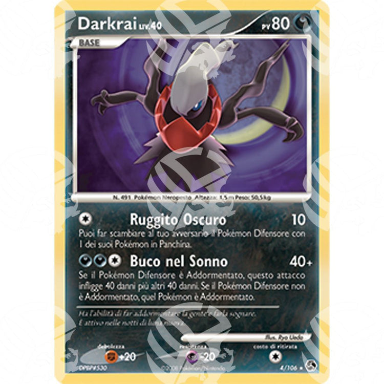 Incontri Leggendari - Darkrai - Holo Rare 4/106 - Warcard - Incontri Leggendari - Darkrai - Holo Rare 4/106 i prezzi più bassi sul mercato, solo da www.warcardshop.com! Carte singole, box, buste e mazzi.