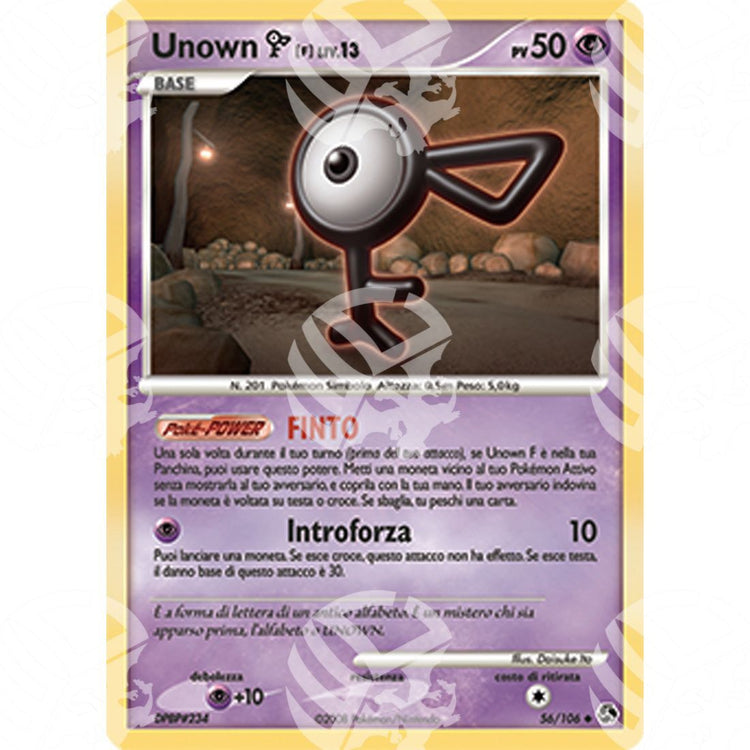 Incontri Leggendari - Unown F - 56/106 - Warcard - Incontri Leggendari - Unown F - 56/106 i prezzi più bassi sul mercato, solo da www.warcardshop.com! Carte singole, box, buste e mazzi.